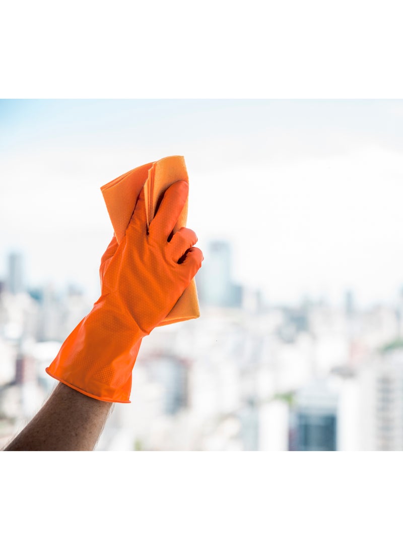 EMKA Maxgrip Orange Nitrile, Powder Free Disposable Gloves – 90 Pcs Per Box 7.0 Mil, 8.4g - Image 2