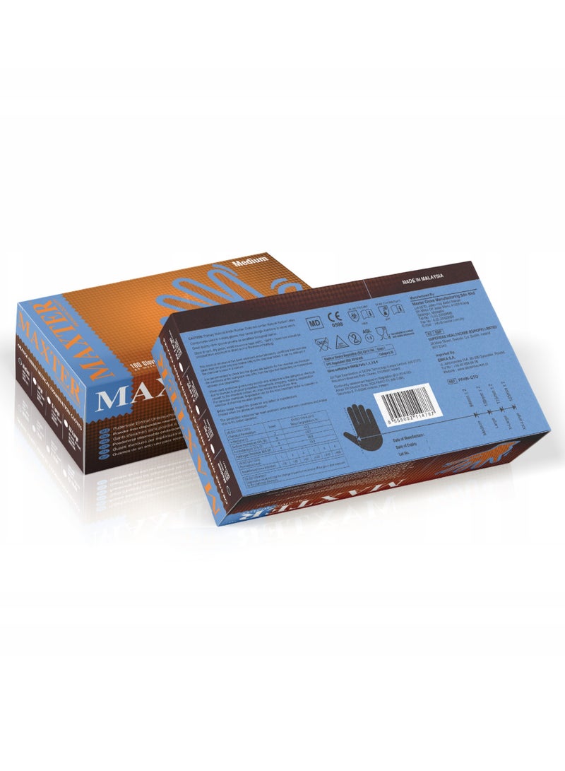EMKA Maxgrip Orange Nitrile, Powder Free Disposable Gloves – 90 Pcs Per Box 7.0 Mil, 8.4g - Image 5