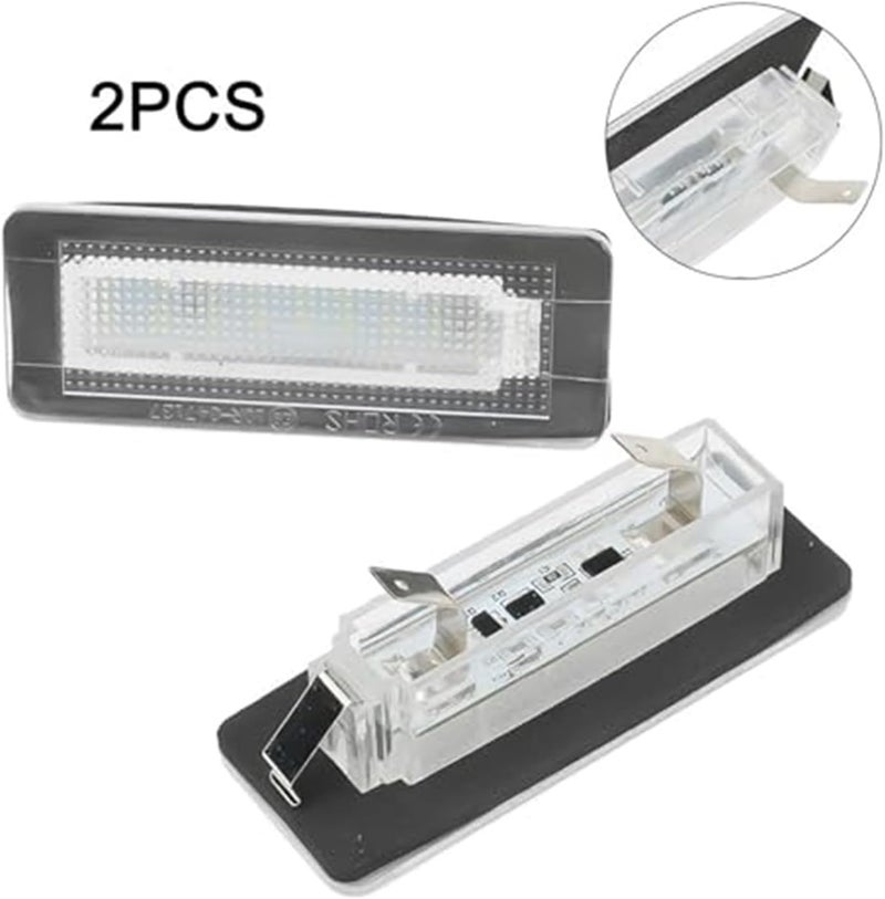 Wivplex 2Pcs White License Plate Lights for Smart Fortwo - Image 5
