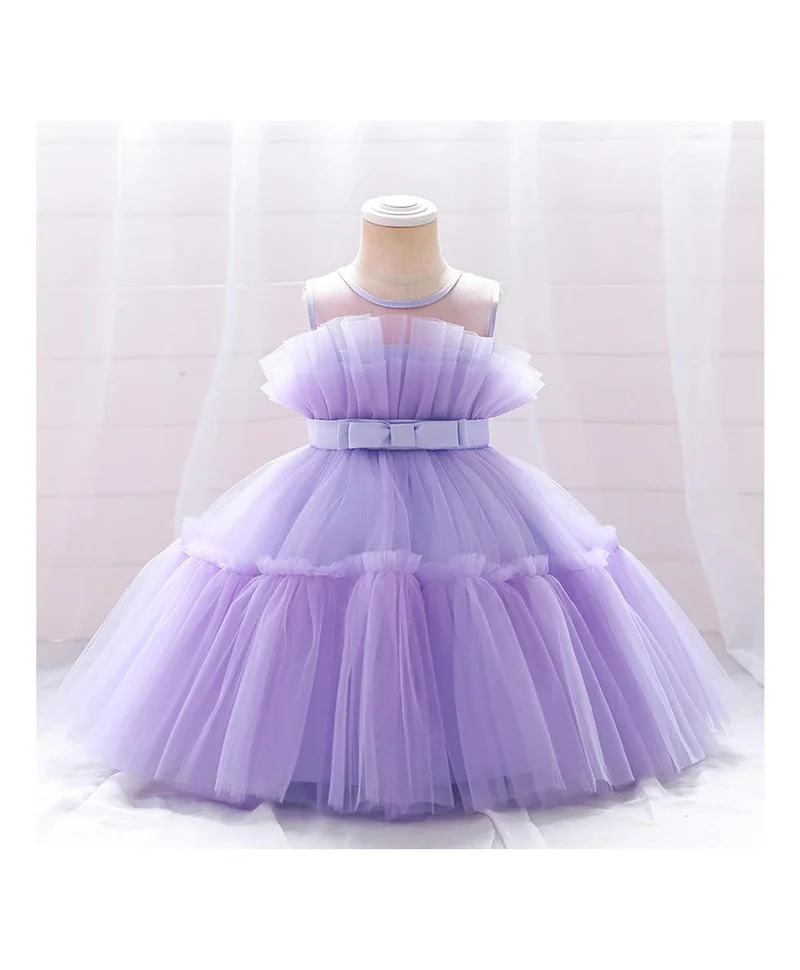 Mark & Mia Mark & Mia Bow Detailing Tulle Party Dress - Purple