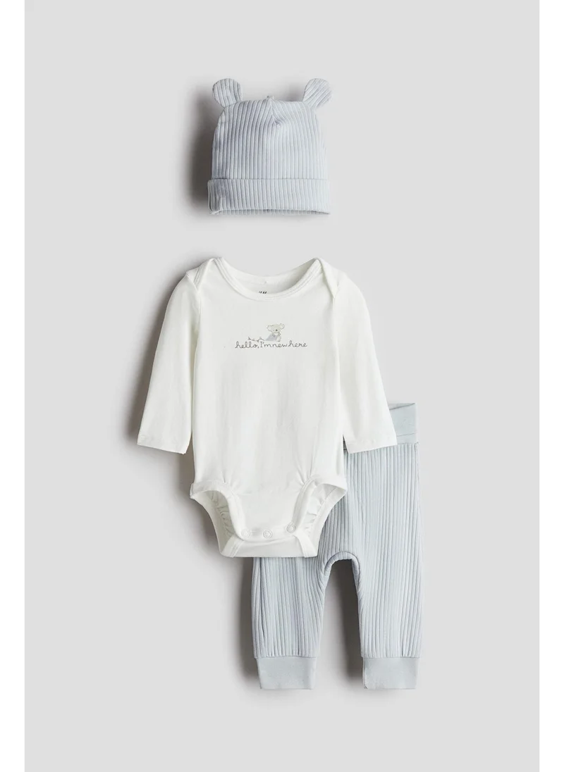 اتش اند ام 3-piece cotton set