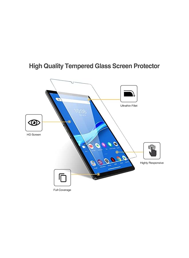 Procases [2 Pack] Screen Protector for Lenovo Tab K10 2021/M10 Plus FHD 10.3" 2020, Tempered Glass Screen Film Guard for TB-X606F TB-X606X TB-X6C6F TB-X6C6X - Image 4