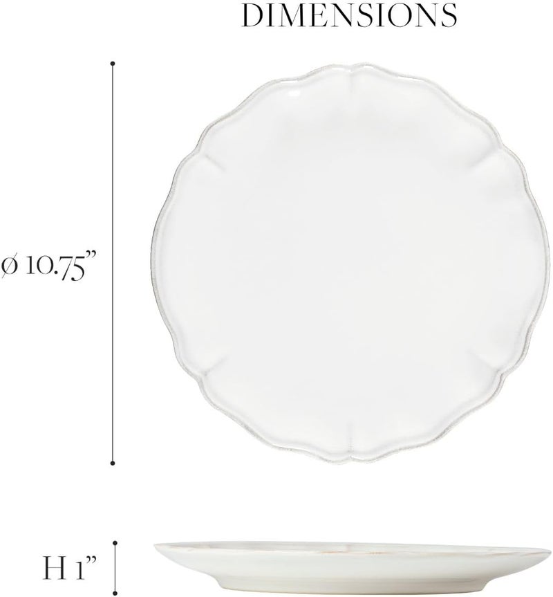 Costa Nova Ceramic Stoneware 11 Dinner Plate  Alentejo Collection Turquoise  Microwave  Dishwasher Safe Dinnerware  Food Safe Glazing  Restaurant Quality Tableware - Image 2