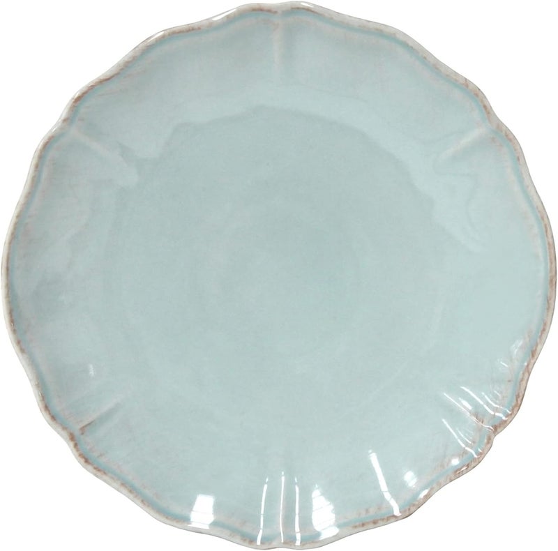 Costa Nova Ceramic Stoneware 11 Dinner Plate  Alentejo Collection Turquoise  Microwave  Dishwasher Safe Dinnerware  Food Safe Glazing  Restaurant Quality Tableware - Image 1