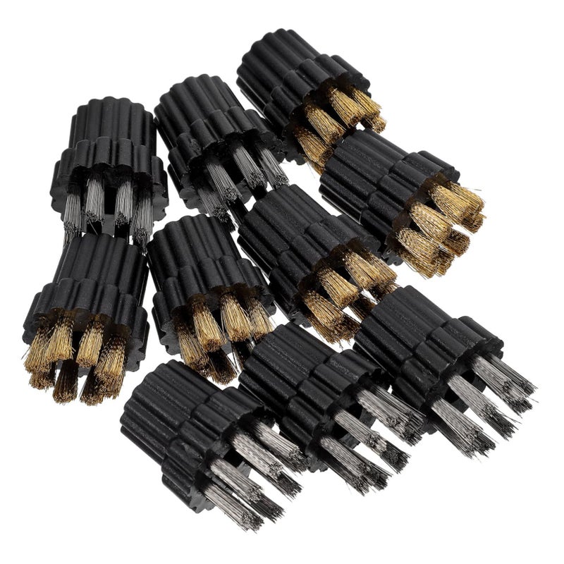 10Pcs Steam Mop Brush Head Replacement Parts White for Household Use - Image 2