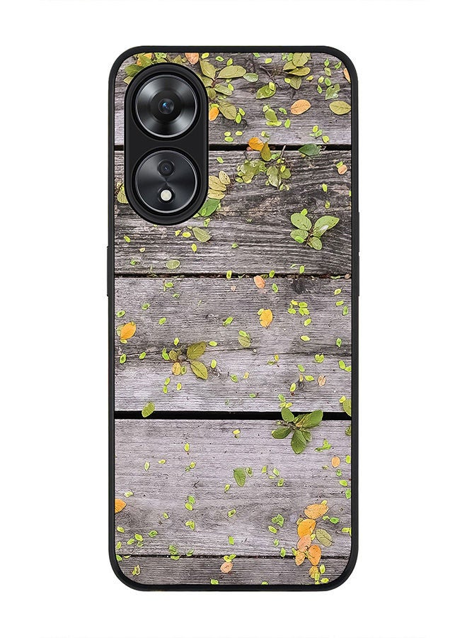 Stylizedd Rugged Black edge case for Oppo A78 5G / Oppo A58 5G Slim fit Soft Case Flexible Rubber Edges Anti Drop TPU Gel Thin Cover -  Backyard Patio - Image 1