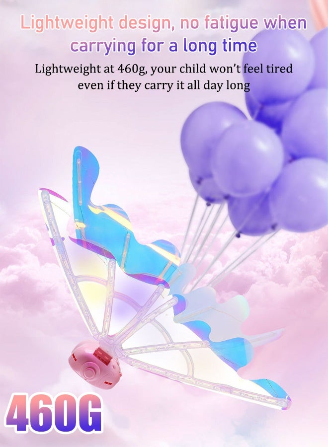 Fairy Wings Costume Accessories DIY Assembly with LED Lights and Music for Girls Party Birthday Butterfly Wings Children's Toys Role Play - Image 2