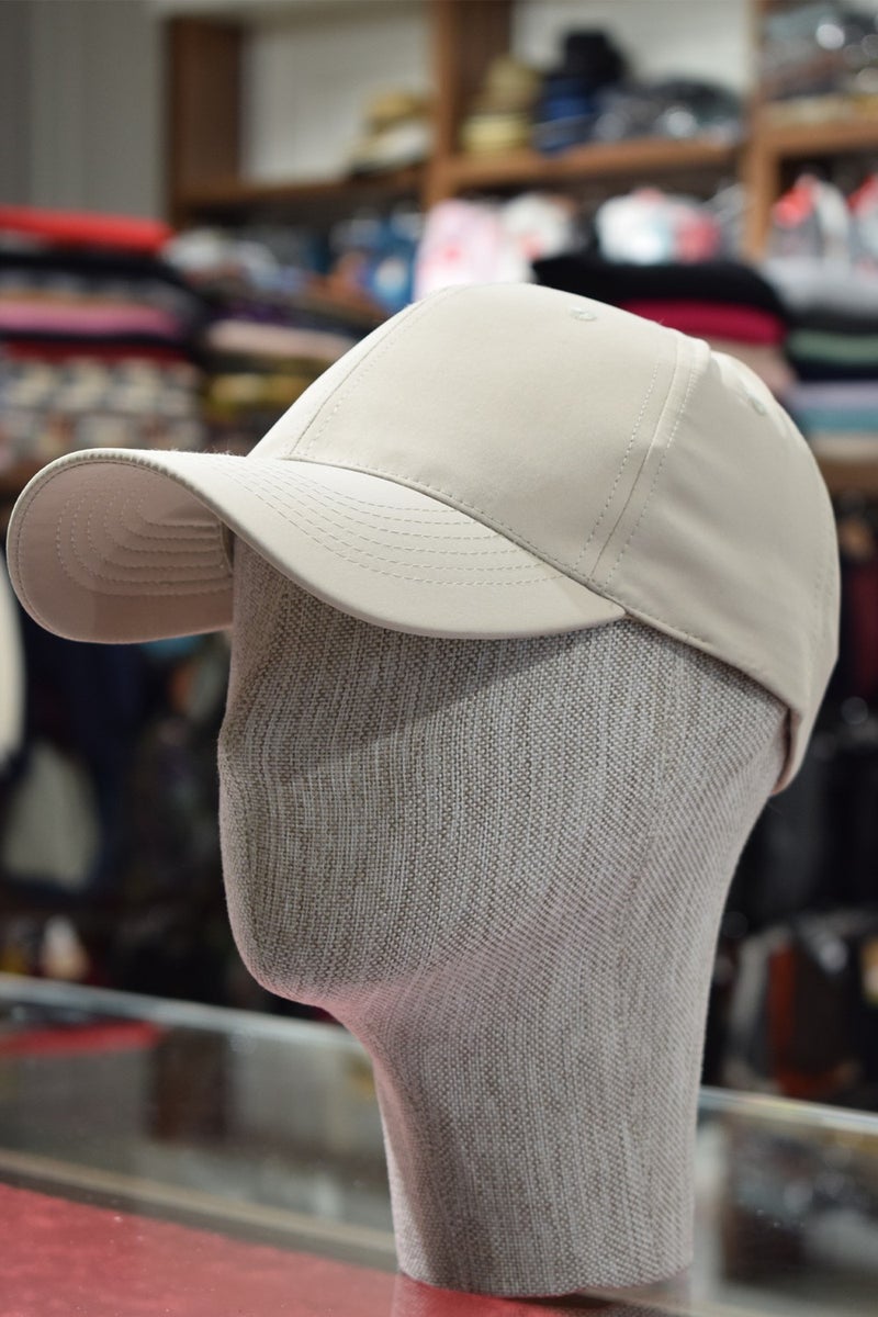 Göksu Şapka Goksu Hat Unisex Sports Cap Micro Tracksuit Fabric Adjustable Back Cream  - Image 1