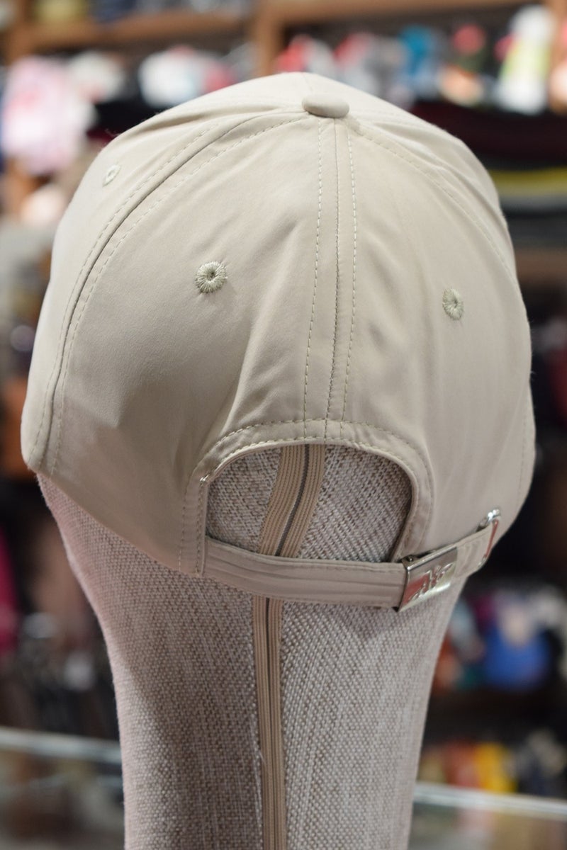 Göksu Şapka Goksu Hat Unisex Sports Cap Micro Tracksuit Fabric Adjustable Back Cream  - Image 3