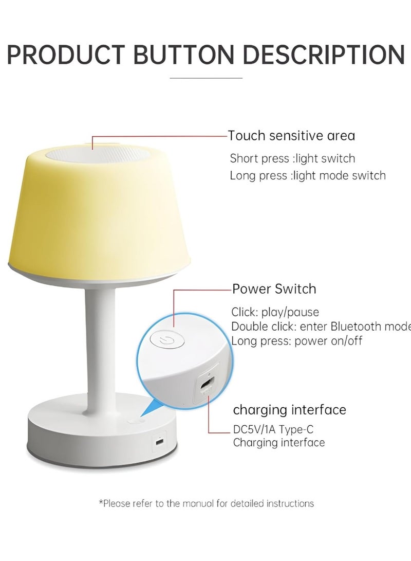 ELTRAZONE "Smart Touch Desk Lamp Quran Speaker – Bluetooth Speaker with Remote Control, 16 Reciters, 16 Translations, Portable Model SQ-917" - Image 4