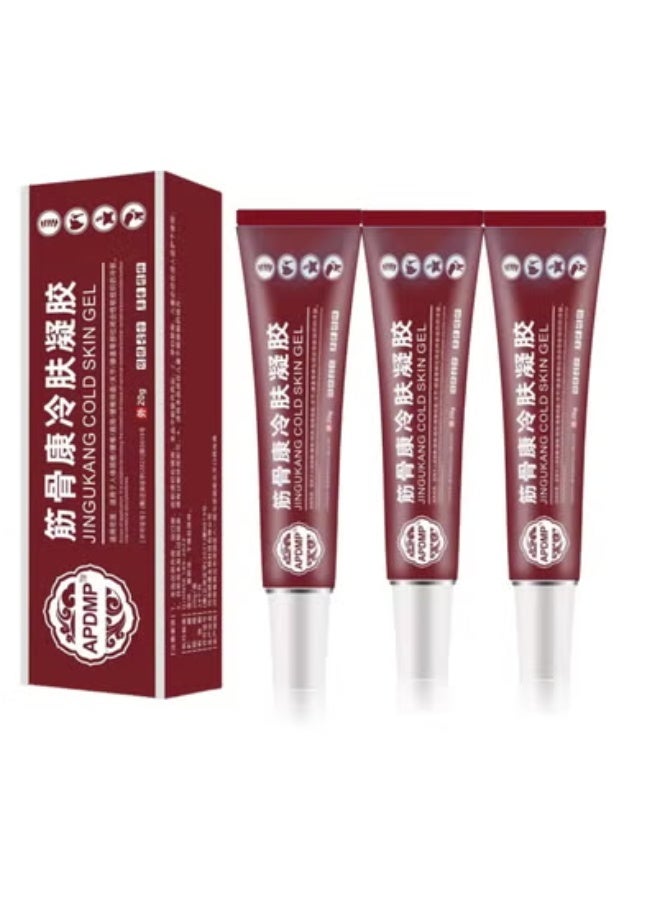 APDMP Jingu Kang Cold Skin Gel ,Lumbar Spine - Jingu Kang Medical Cold Compress Gel Hand  Leg  Body Pain, Natural Herbal Joint Pain Relief Gel 20g*3PCS - Image 1