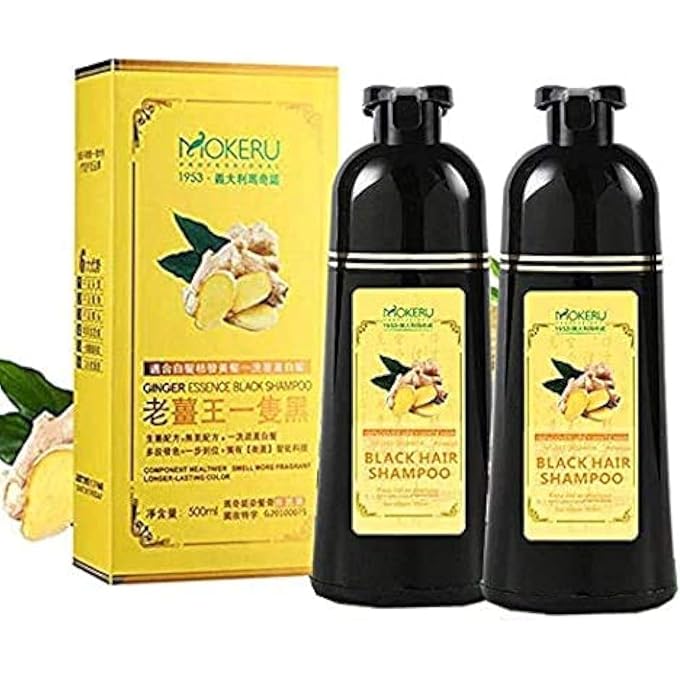MOKERU Hair Shampoo (2 Pieces, Black) - Image 1