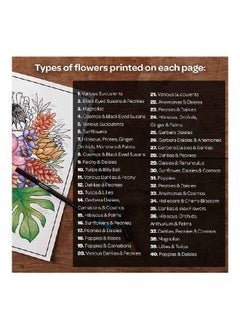 Crayola 40-Pages Florals A Flower Coloring Book Multicolour 25.4 x 21.59 x 0.63 cm CRA0410820000  - Image 4