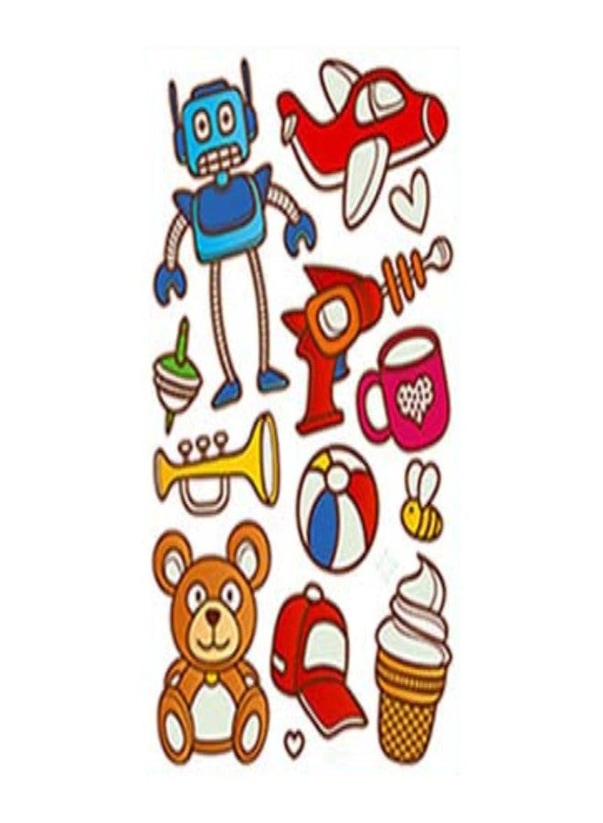 Stylizeink Robort Toys Kids 11 Styles Tattoos for Kids, Ship/Roborts Temporary Tattoos Stickers with for Boys and Girls, Party Supplies Gifts - Image 1