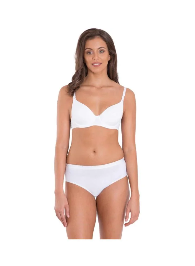 JOCKEY Jockey 1245 Women Under Wired Padded Super Combed Cotton Elastane Stretch Multiway Styling T Shirt Bra with Detachable Straps
