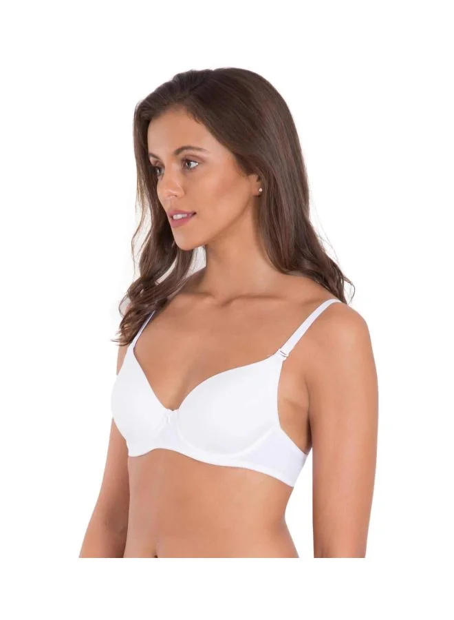 JOCKEY Jockey 1245 Women Under Wired Padded Super Combed Cotton Elastane Stretch Multiway Styling T Shirt Bra with Detachable Straps