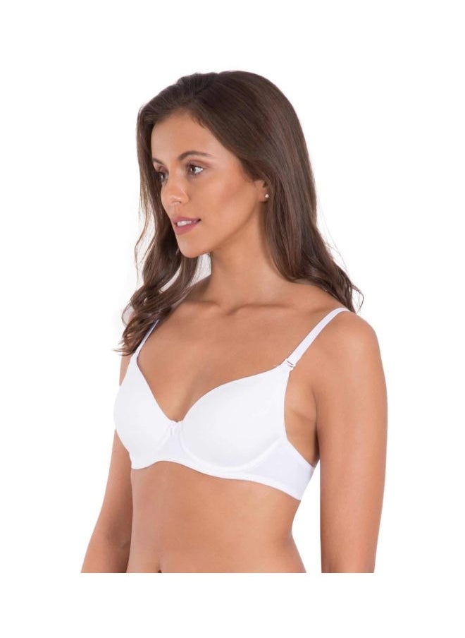 JOCKEY - Jockey 1245 Women Under Wired Padded Super Combed Cotton Elastane Stretch Multiway Styling T Shirt Bra with Detachable Straps - Image 1