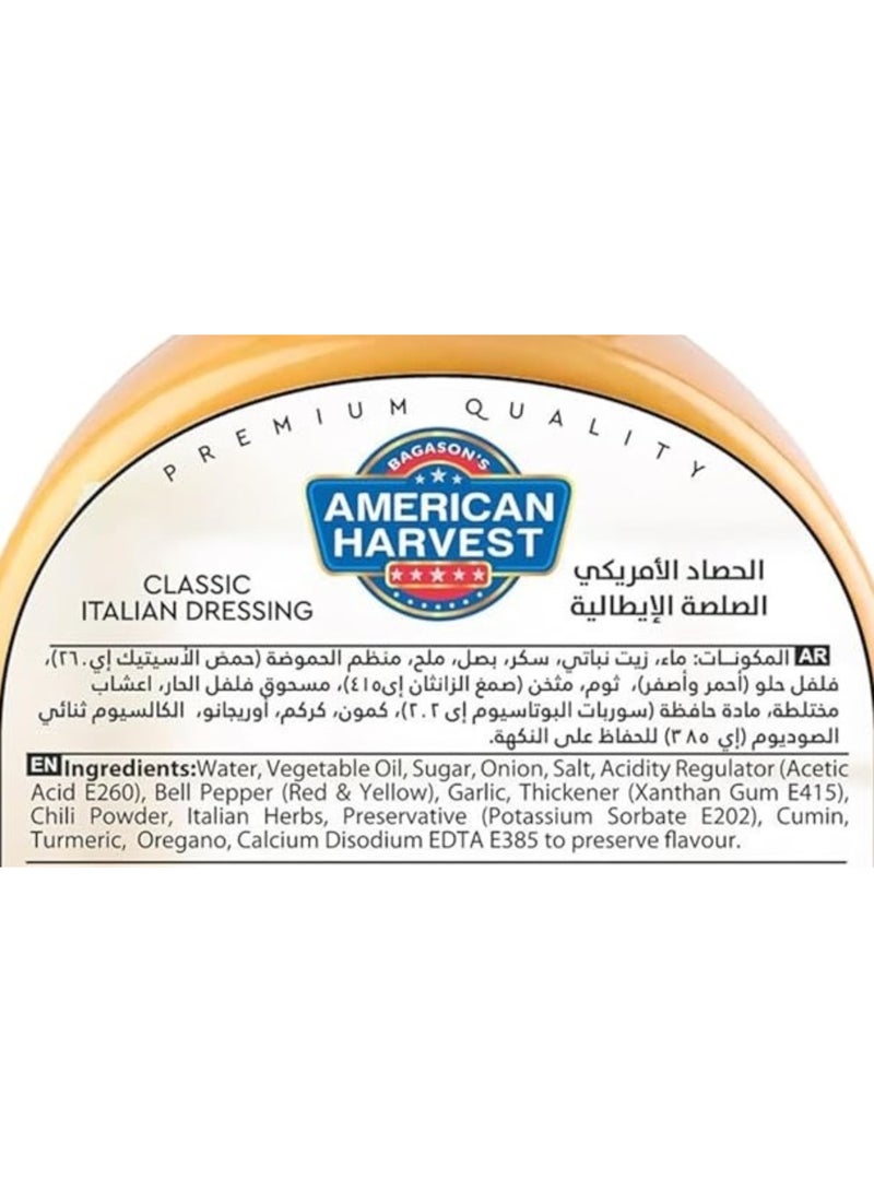 American Harvest Classic Italian Salad Dressing Sauce, 237 ml - Image 4