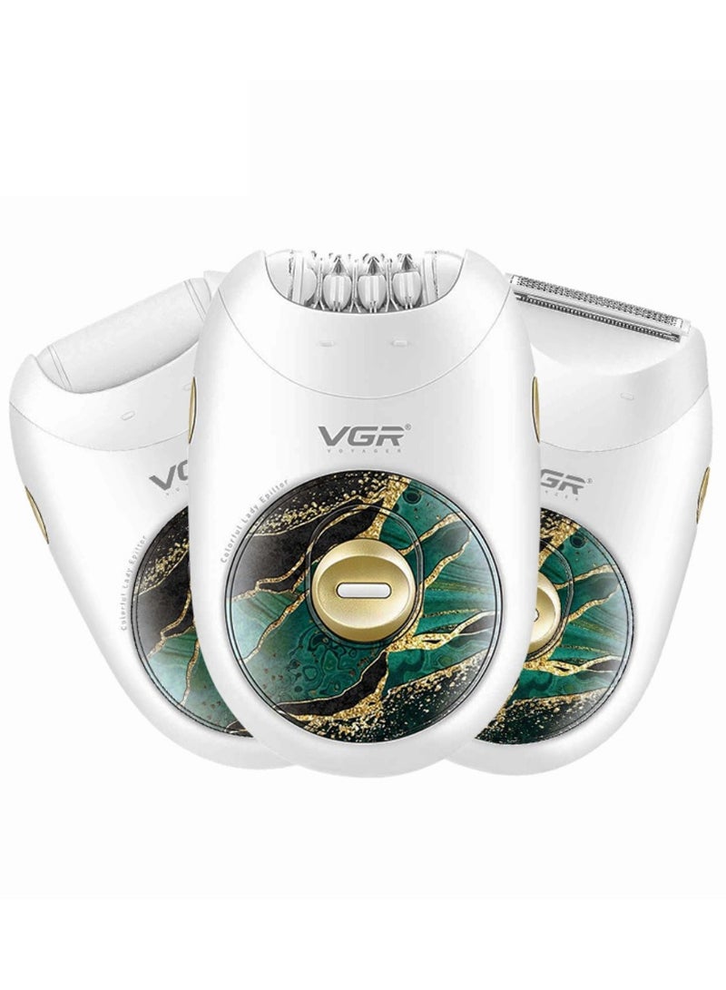 VGR V-706 Hair Removal Device Long lasting, cordless with USB charger, the hair removal machine works in two modes. The first mode is soft and gentler, ideal for the most sensitive areas. The second mode is more powerful and effective, allowing you to remove even coarse hair easily - Image 1