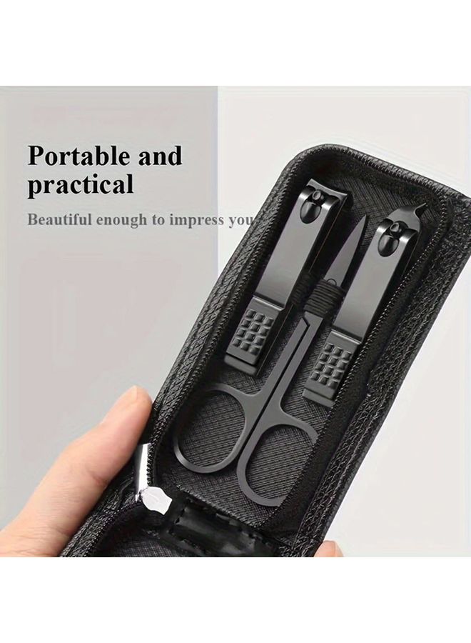 6 Piece Deep Green Nail Clippers Set With Storage Box For Men Women And Elderly Care - Image 4