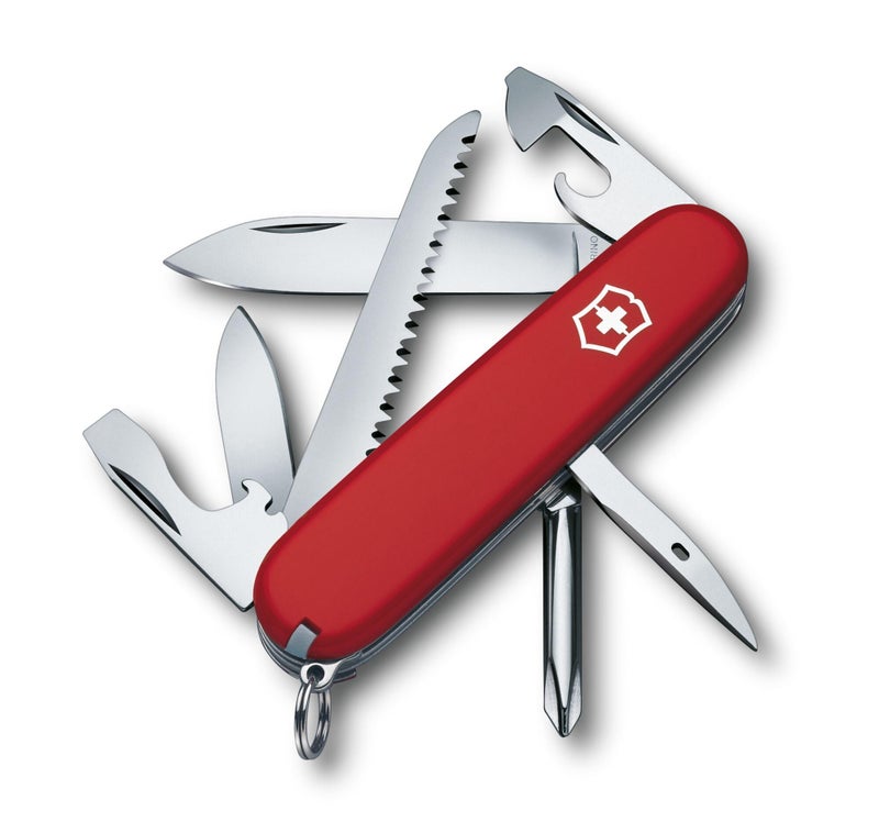 Victorinox Swiss Army Knife Hiker 91 mm, with Screwdriver and Saw Red, 1.4613 - Image 1