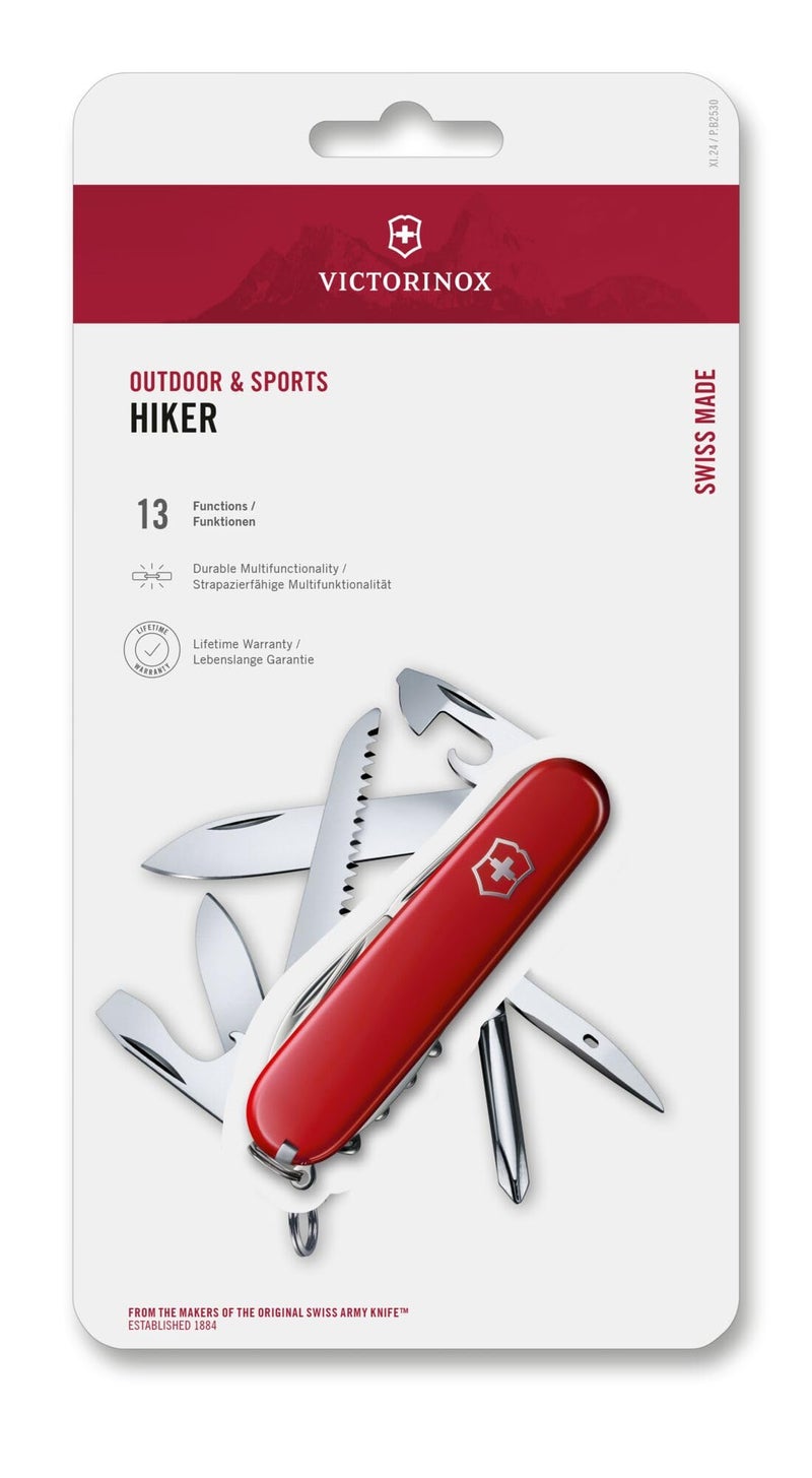 Victorinox Swiss Army Knife Hiker 91 mm, with Screwdriver and Saw Red, 1.4613 - Image 5