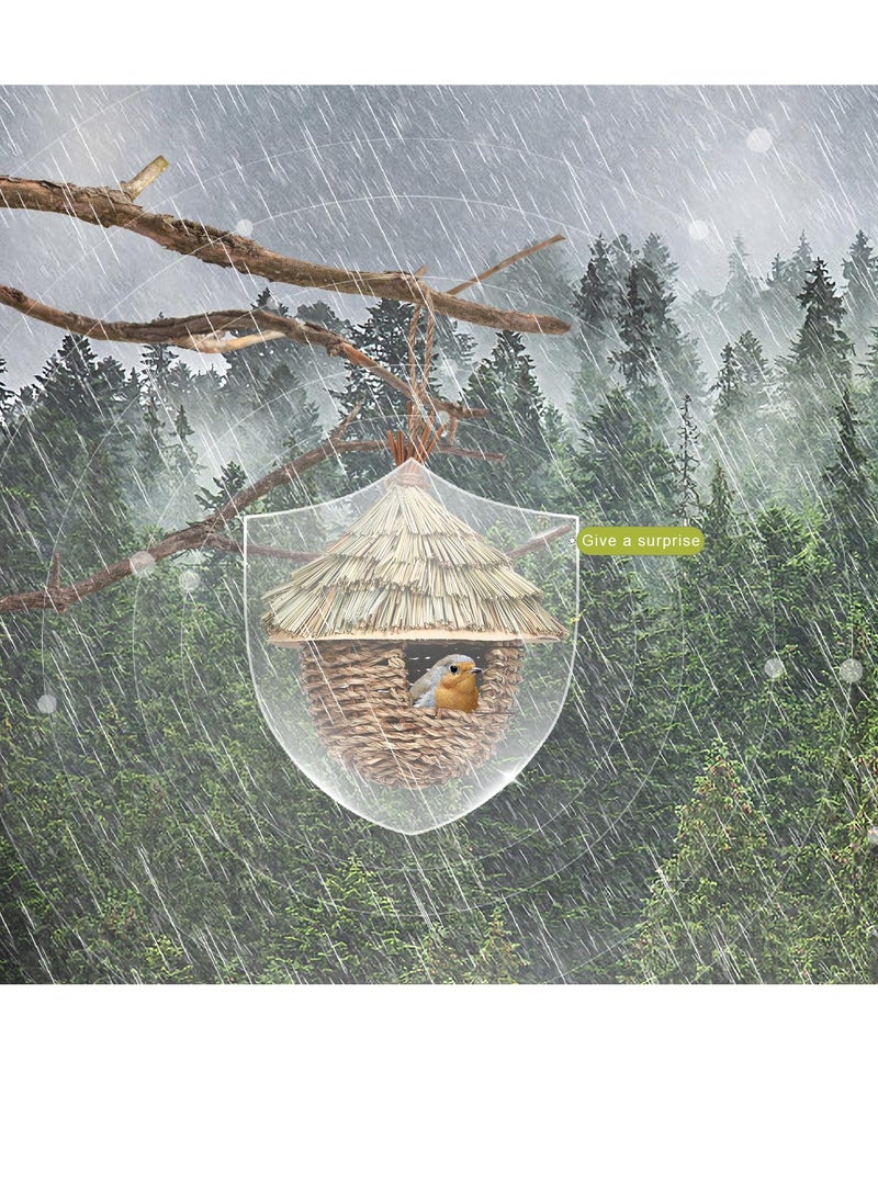 SYOSI Hummingbird House Hand Woven Bird Nest Natural Grass 100% Natural Move Birds Nest Perfect Size for Small Birds Unique Design Widely Used for Parrot Squirrel Lovebird Finches Budgie - Image 4