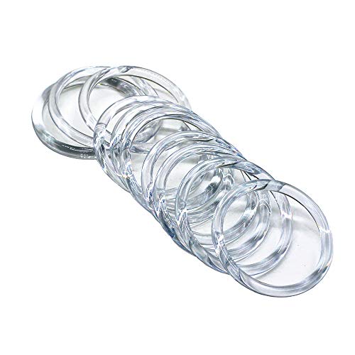 Model Worker 10PCS Round Handles Replacement for Handmade Bag Handbags Purse Handles (Transparent) - Image 1