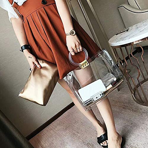 Model Worker 10PCS Round Handles Replacement for Handmade Bag Handbags Purse Handles (Transparent) - Image 5