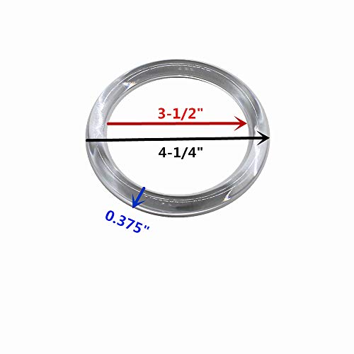 Model Worker 10PCS Round Handles Replacement for Handmade Bag Handbags Purse Handles (Transparent) - Image 2