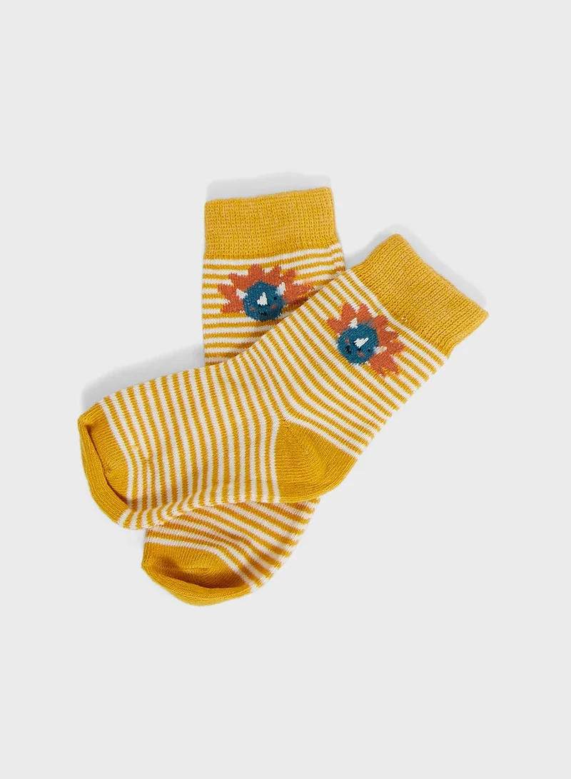mothercare Dinosaur Baby Socks - 3 Pack