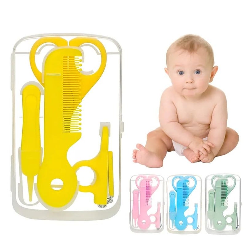 MOPPETS 5pc Baby Mini Grooming Kit inTravel case - Blue - Image 3