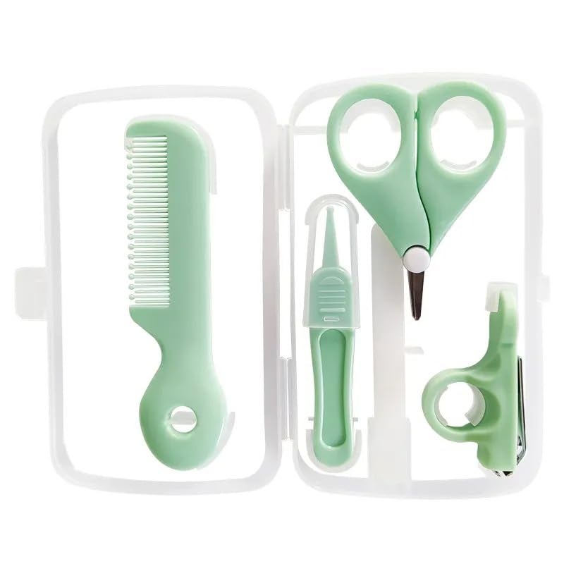 MOPPETS 5pc Baby Mini Grooming Kit inTravel case - Blue - Image 5