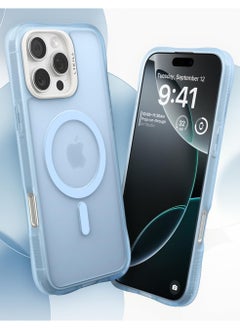 CYRILL Ultra Sheer Mag for iPhone 16 Pro Max Case Cover Compatible with MagSafe [Shock-Absorbent] - Baby Blue  - Image 2