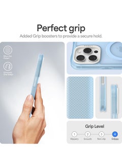 CYRILL Ultra Sheer Mag for iPhone 16 Pro Max Case Cover Compatible with MagSafe [Shock-Absorbent] - Baby Blue  - Image 4
