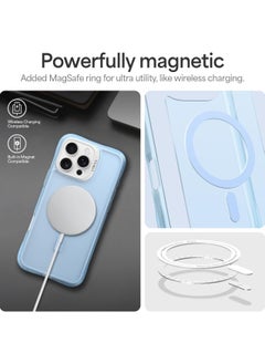 CYRILL Ultra Sheer Mag for iPhone 16 Pro Max Case Cover Compatible with MagSafe [Shock-Absorbent] - Baby Blue  - Image 5