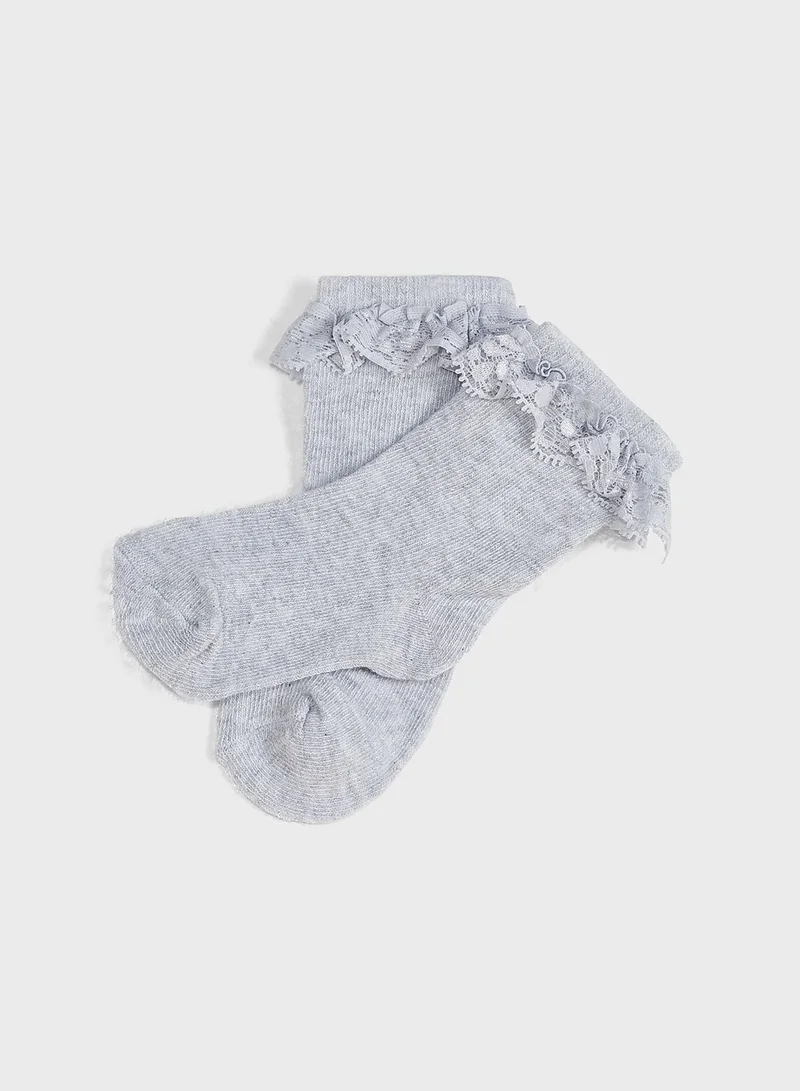MINOTI Kids 3 Pack Assorted Socks