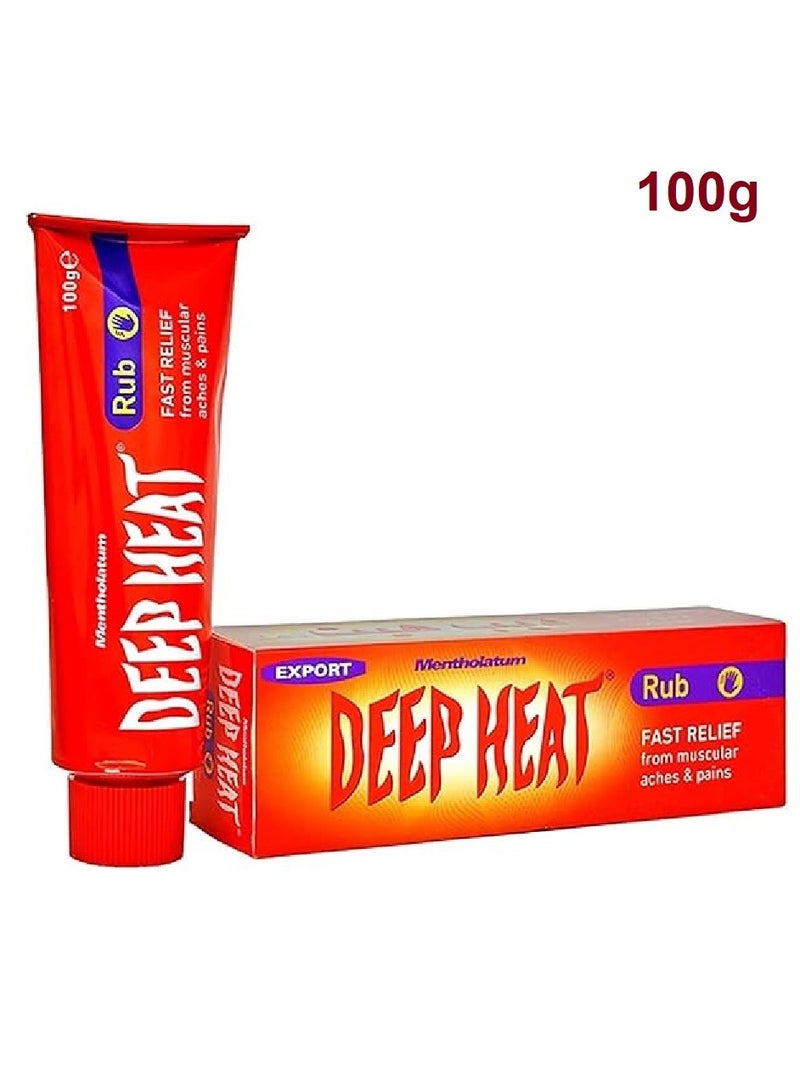 DEEP HEAT Fast Relief From Muscular Aches and Pains Rub - 100g - Image 1