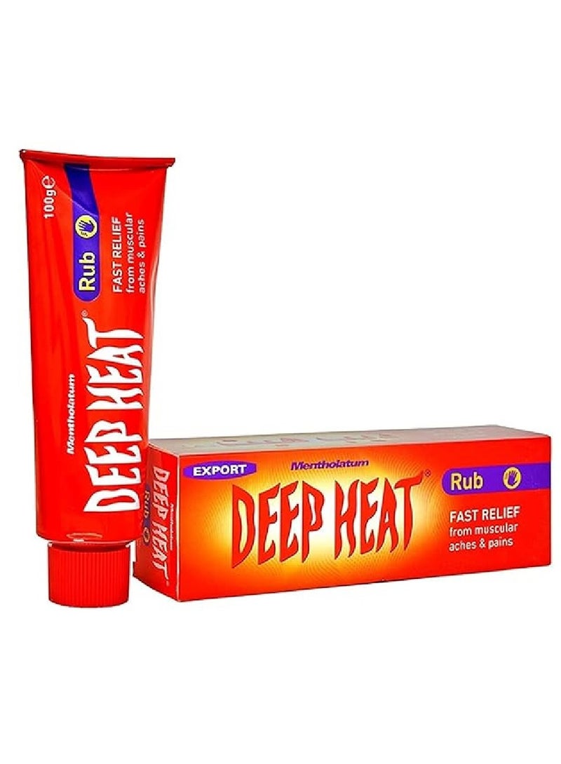 DEEP HEAT Fast Relief From Muscular Aches and Pains Rub - 100g - Image 2
