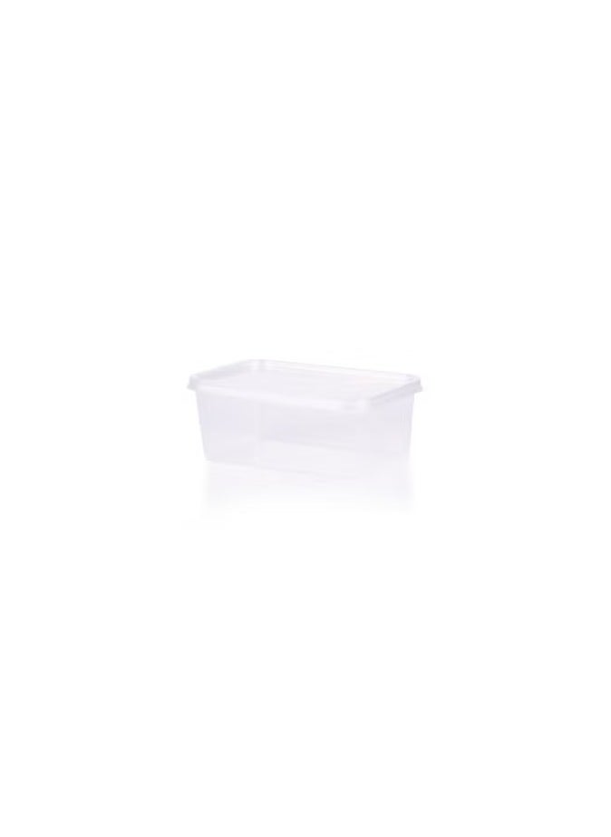 SKP Plastic Transparent Rectangular Plastic Food Containers 1000 ml (8 Pieces) 