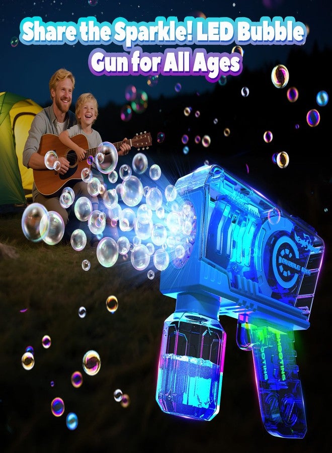 EagleStone 2 Pack Kids' Bubble Guns, Automatic Bubble Machines with 10-Hole Wands, Blasters for Toddlers,Lights Up Bubble & Solution, Easter, Wedding Party Favors, Outdoor for Boys & Girls - Image 3