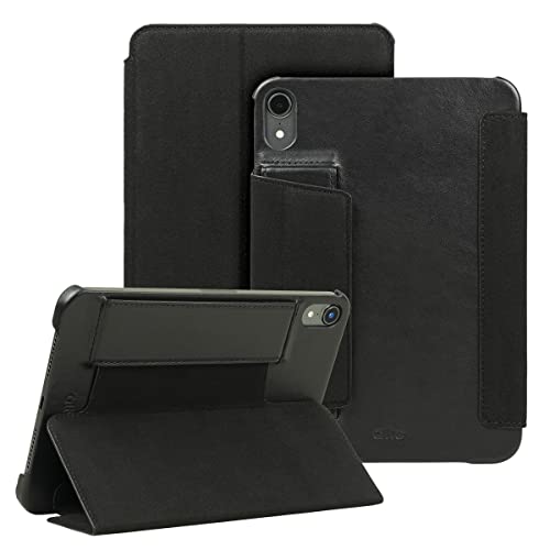 Alto Leather Folio Case for iPad mini 6, Premium Italian Leather Case for Apple iPad mini 6th Gen (Raven Black) - Image 1