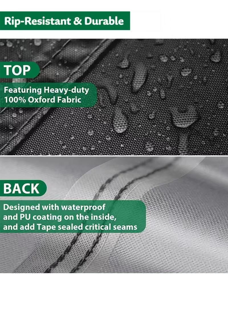 Patio Furniture Covers 325x208x58 cm, Outdoor Covers Dust Proof,  Heavy Duty Durable Covers for Sofa Sectional Table & Chair - Seating Cover - Image 3