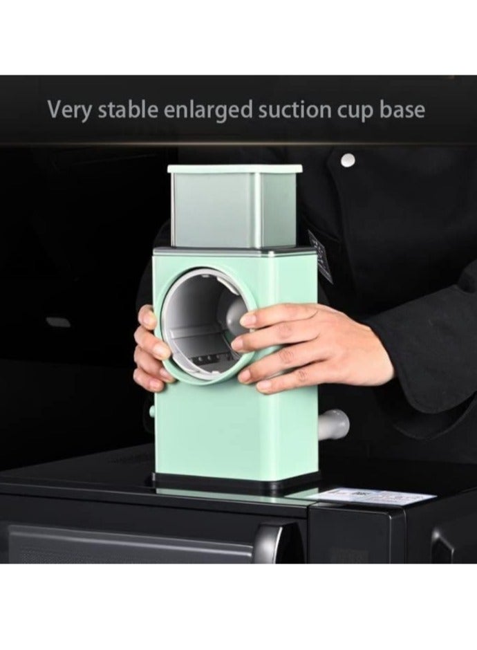 ELTRAZONE vege-cutter1x20 Multifunctional Vegetable Grater Fruit Vegetable Slicer Easy Clean 4 in 1 Adjustable Handheld Vegetable Slicer Spiral Drum Slicer Assorted, - Image 2