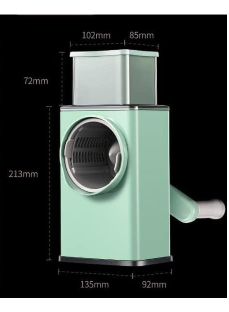 ELTRAZONE vege-cutter1x20 Multifunctional Vegetable Grater Fruit Vegetable Slicer Easy Clean 4 in 1 Adjustable Handheld Vegetable Slicer Spiral Drum Slicer Assorted, - Image 4