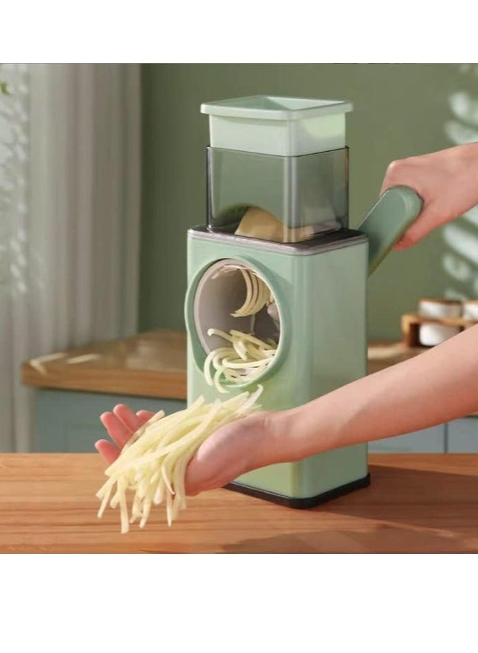 ELTRAZONE vege-cutter1x20 Multifunctional Vegetable Grater Fruit Vegetable Slicer Easy Clean 4 in 1 Adjustable Handheld Vegetable Slicer Spiral Drum Slicer Assorted, - Image 3