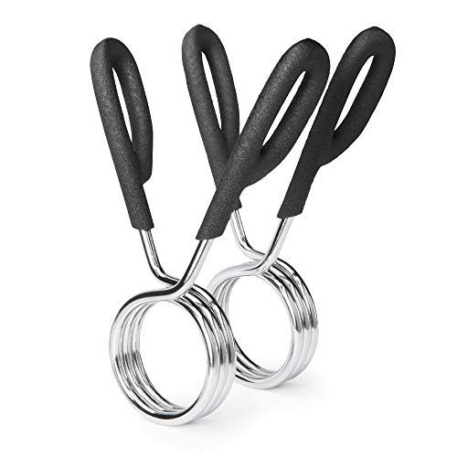 Marcy Fitness Olympic Bar Spring Clip, silver, 2 inch US - Image 1