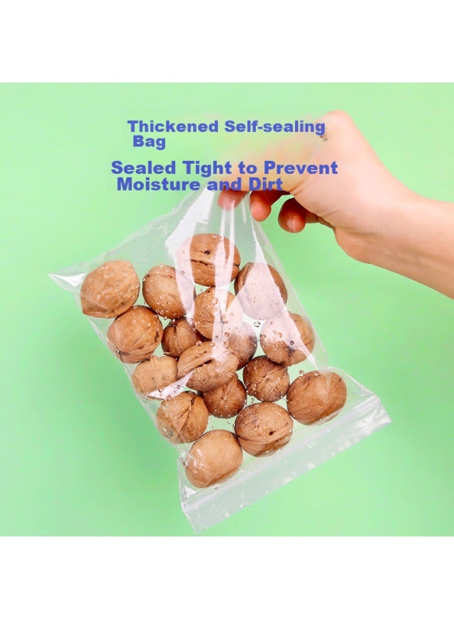 Yessel Yizhixuan Self-Sealing Bags, Size 11, 28*40Cm, 100 Pieces, Thickened, Sealed Food Packaging, Large Size, Sealed Fresh-Keeping Plastic Bags - Image 4