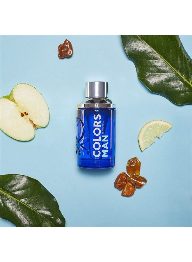 Benetton Colors Man Blue Eau de Toilette Spray For Men 3.4 Oz - Image 3