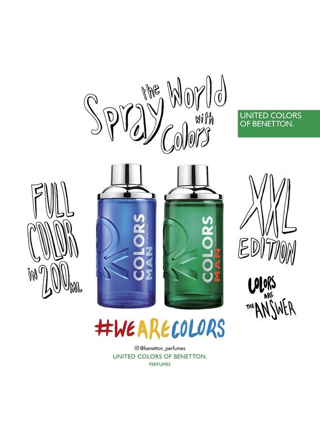 Benetton Colors Man Blue Eau de Toilette Spray For Men 3.4 Oz - Image 4